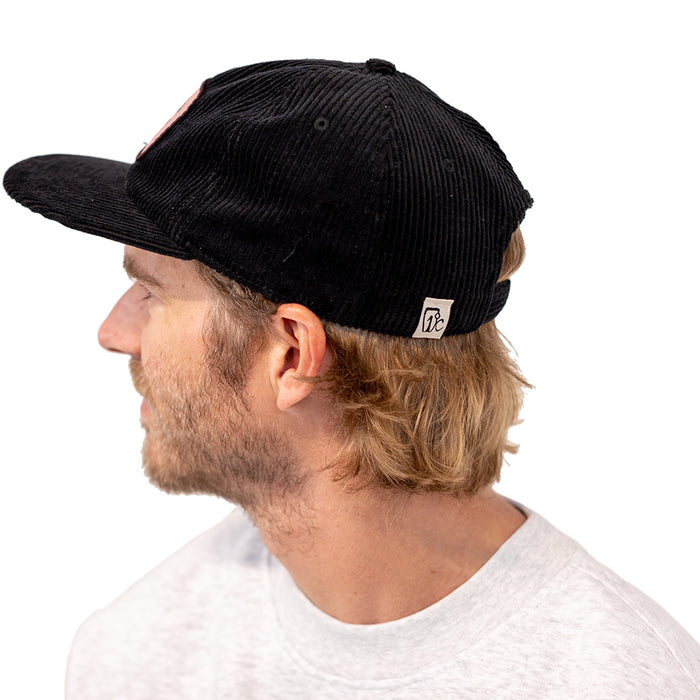 Cowgirl Ski Club Corduroy Cap - Black