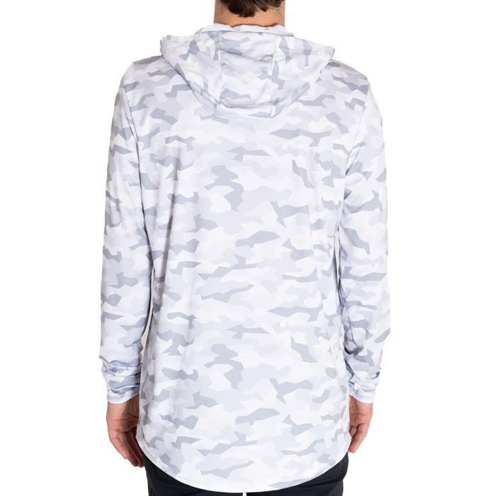 UV Sun Hoodie - Snow Camo