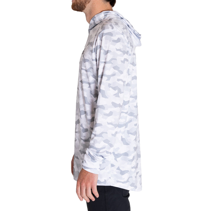 UV Sun Hoodie - Snow Camo