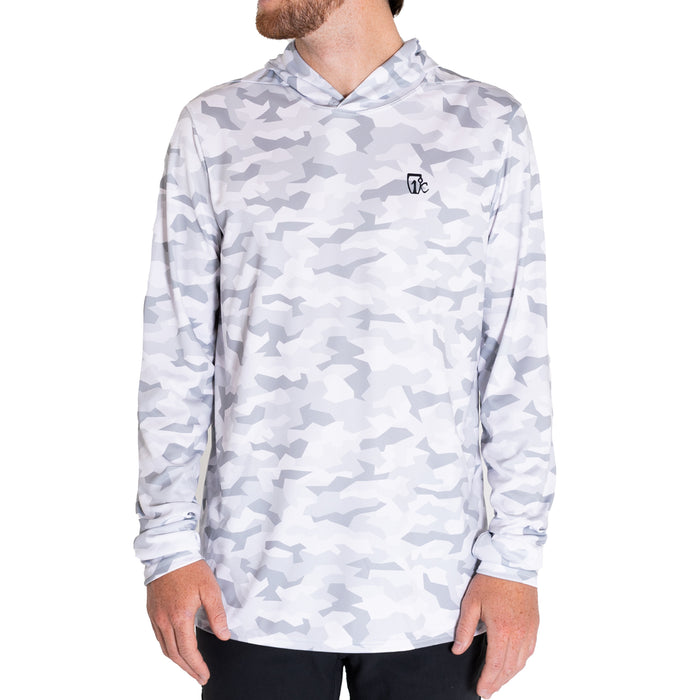 UV Sun Hoodie - Snow Camo