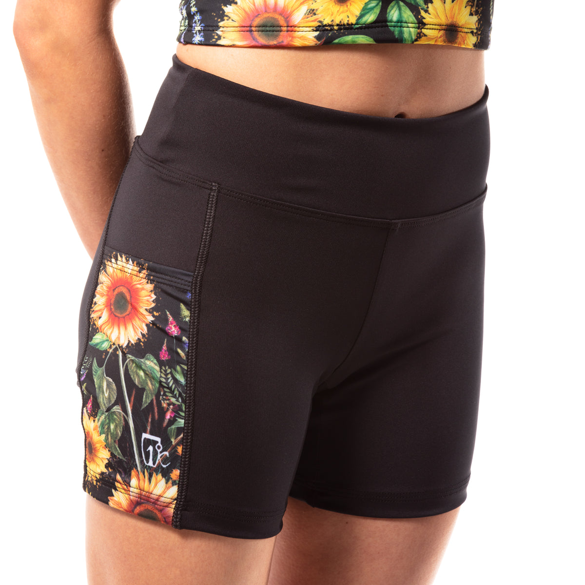 Ollysqiar Women Sunflower Print Activewear,items under 6 dollars