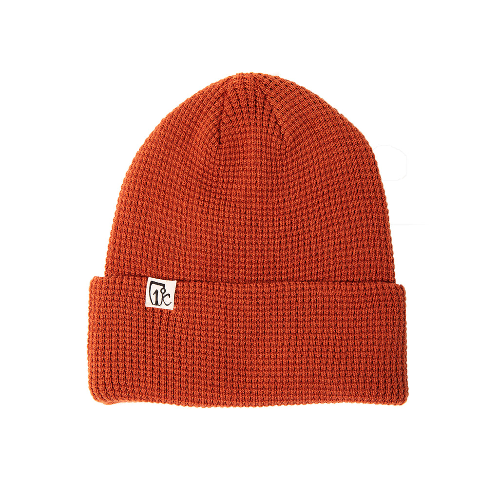 One Degree Waffle — Skis Icelantic Beanie Red - Clay