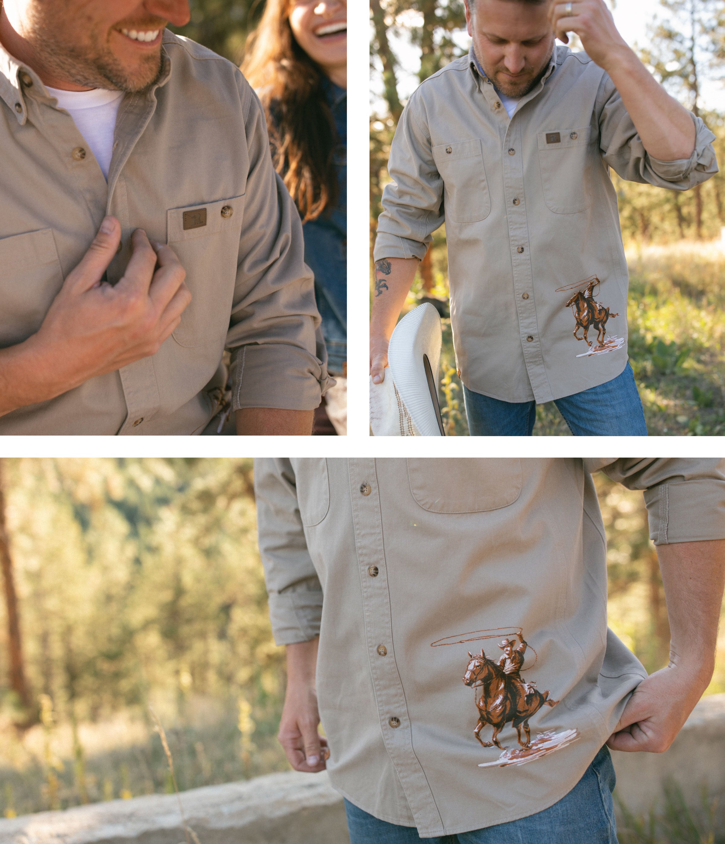 Wrangler Cowboy Up Work Shirt